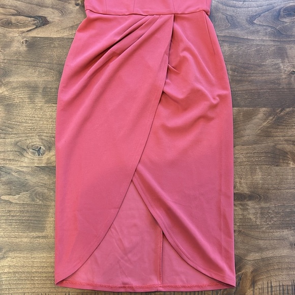 One Shoulder Cut Out Midi Dress - Picture 2 of 6